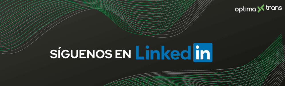 optimatrans siguenos en linkedin