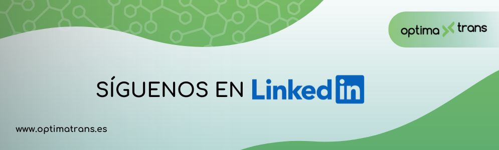 Síguenos en Linkedin de Optimatrans para la optimización de transporte